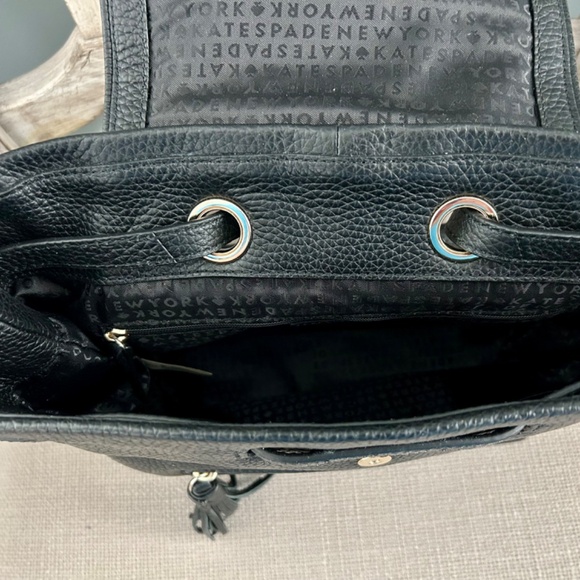 Kate Spade Black Leather Women’s Backpack, Excellent Condition, Free Shipping - Picture 4 of 4